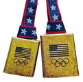 Bessie's Fav: U.S. Flag and Olympic Rings with Official Licensed Product of Team USA - Cowbells.com