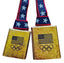 Bessie's Fav: U.S. Flag and Olympic Rings with Official Licensed Product of Team USA - Cowbells.com