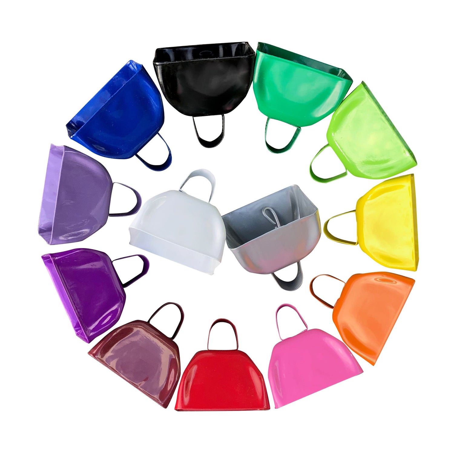 Great selection of cowbell colors that can be custom printed with your logo!