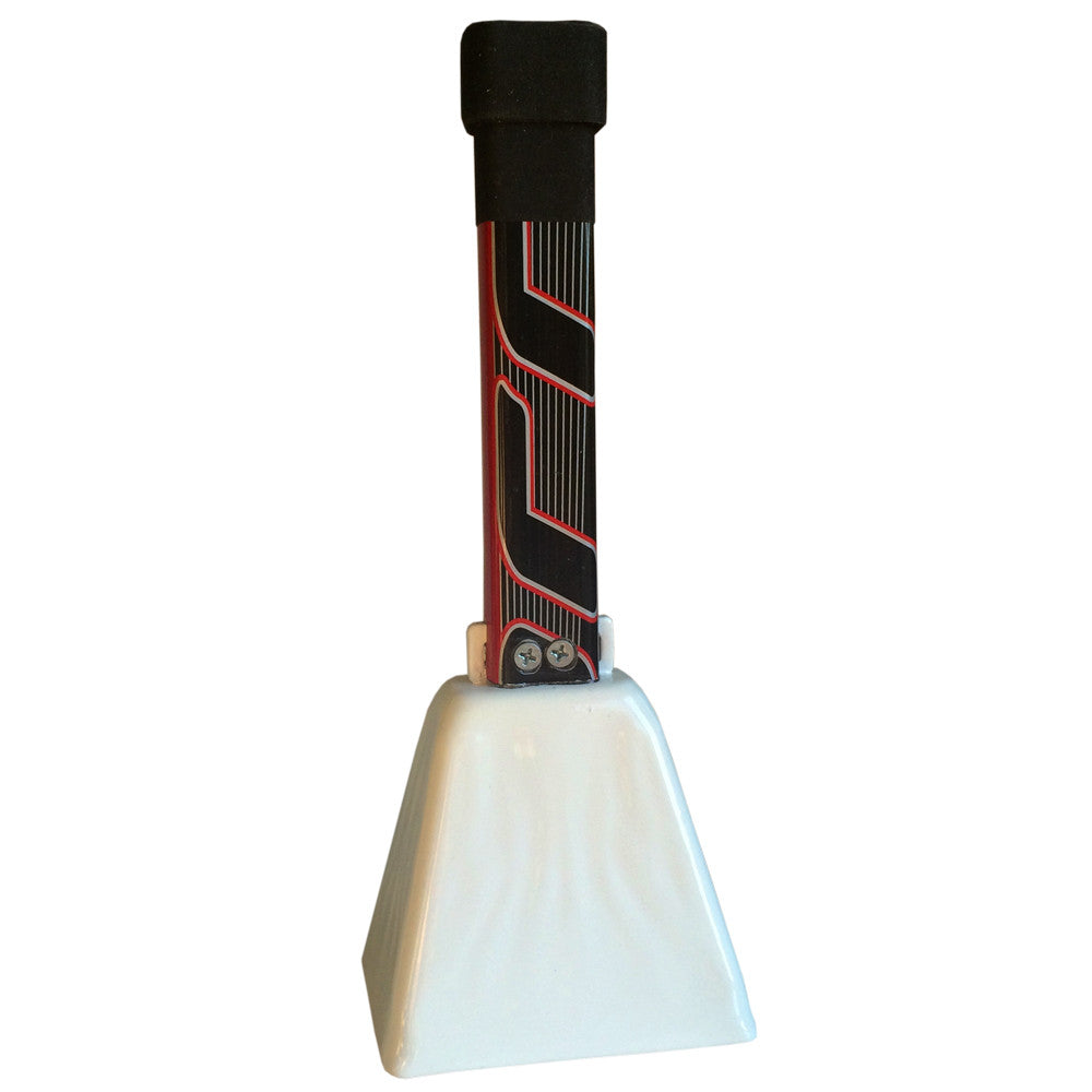 Recycled Hockey Stick Handle Cowbell for Cheering on Your Team!